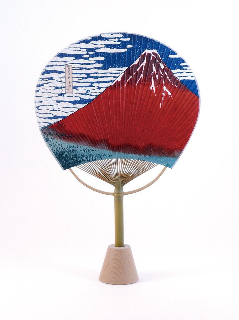 Shikoku Uchiwa Ventilátor Kodachi Ventilátor Veľký [Unisex] Stojan,