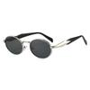 Sunglasses  New Style Womens Small Frame Oval Metal Glasses High-end Sunglasses For Men