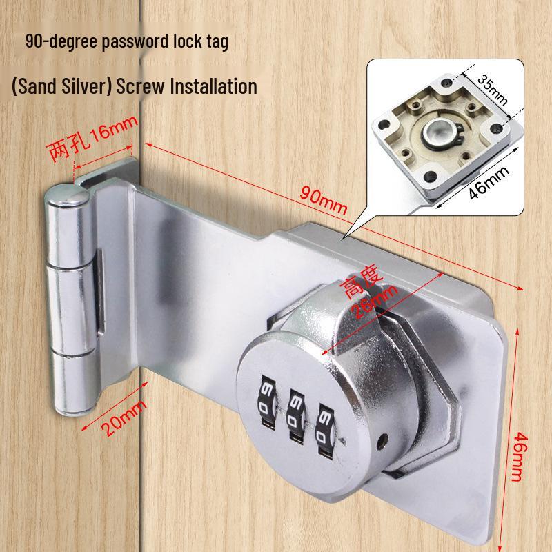Three-Digit Multi-Purpose Mechanical Password Lock for Cabinets and Drawers