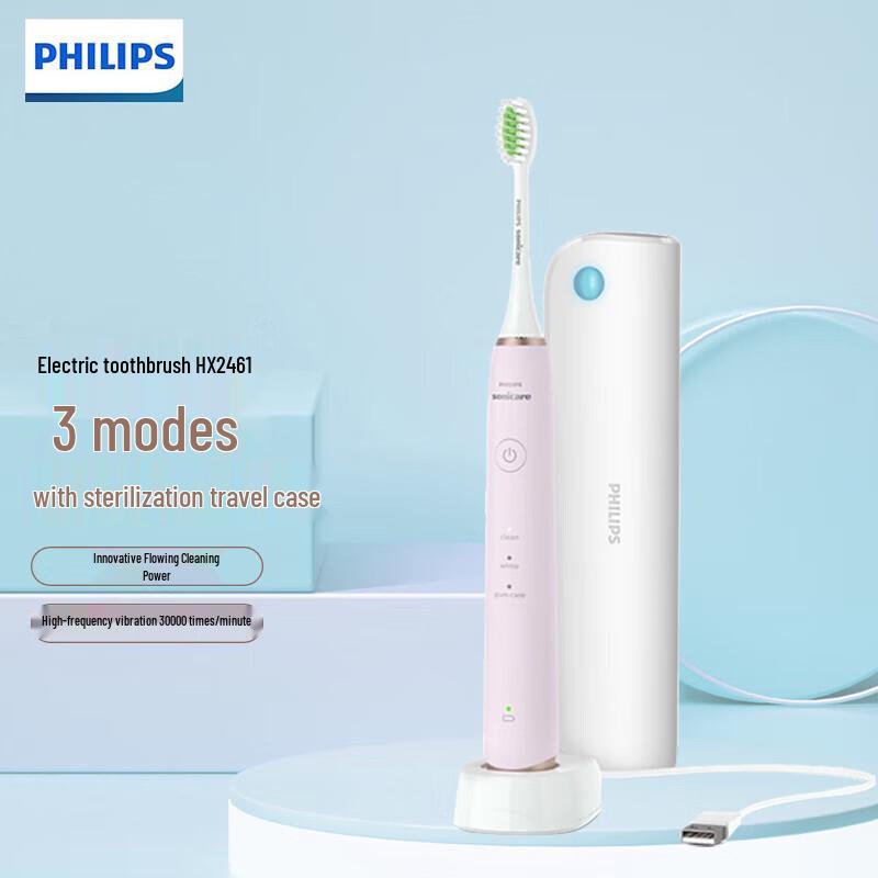 

Philips HX2461 Sonic Electric Toothbrush with UV Sanitizer