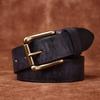 3.3Cm Wide Belt Men'S Retro Pure Cowhide Jeans Belt Men'S Fashion Leather Women'S Universal