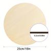 24/30pcs 10x10 Inch Round Wooden Pieces DIY Wood Board Handicraft Decor Laser-Cut Wooden Round Plates Door Sign Label Home Decor