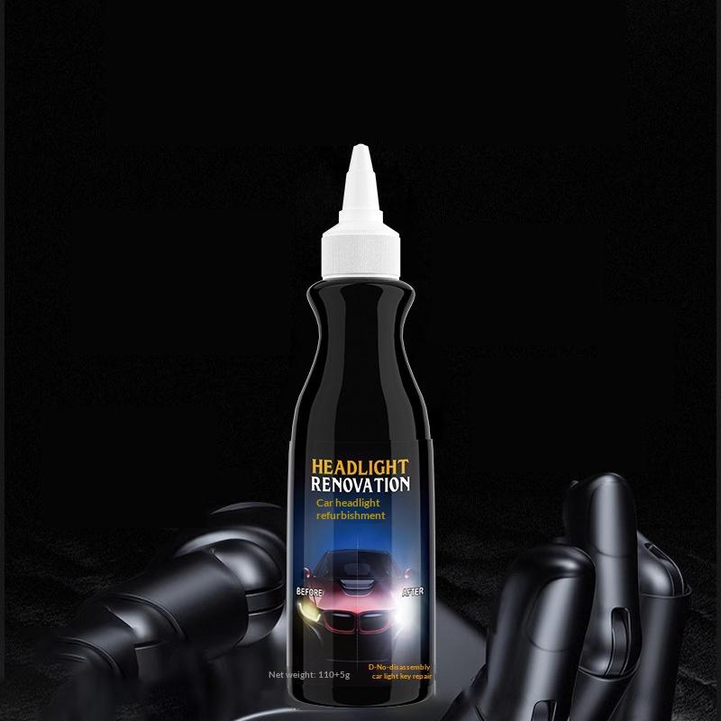 Car Headlight Restoration Fluid - Fast Remove Yellowing & Scratches, Restore Clarity & Shine, Enhance Night Driving Safety