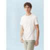 European Size Mens Regular Fit White Graphic T Shirt Short Sleeve Crew Neck Casual Daily Wear Text Print Polyester Tee Comfortable, Stylish Lounge Top