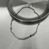 Spliced Titanium Steel Necklace for Men, Trendy Hip-Hop Niche High-End Design, Stylish Collarbone Chain, Men's Minimalist Style Accessory