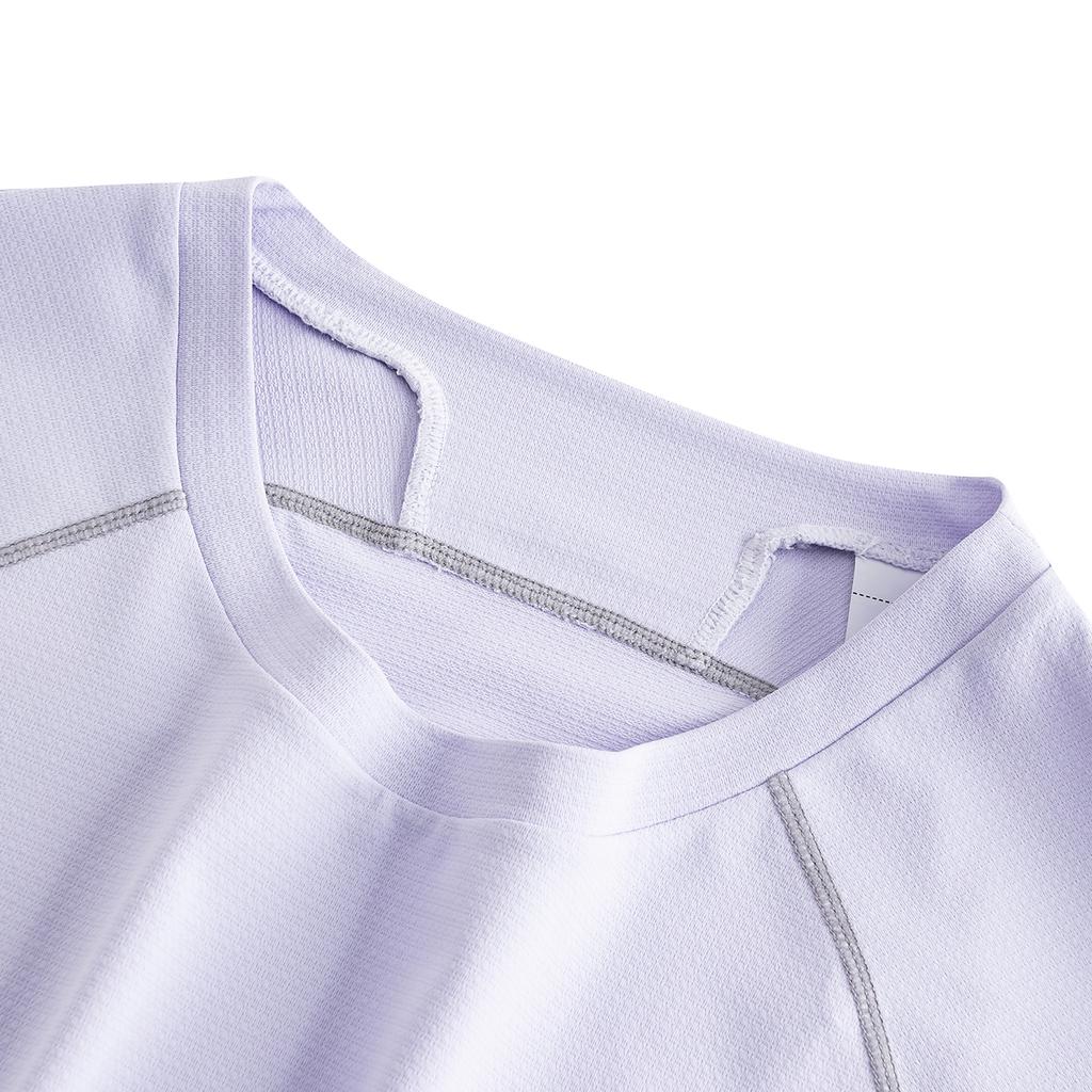 Anta Short Sleeve Knitted T-Shirt Summer 2026 Women tops Cool-Purple 962625106-3
