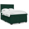 Vidaxl Continentaal Bed Met Matras, Groen, Fluweel, 140X190 Cm