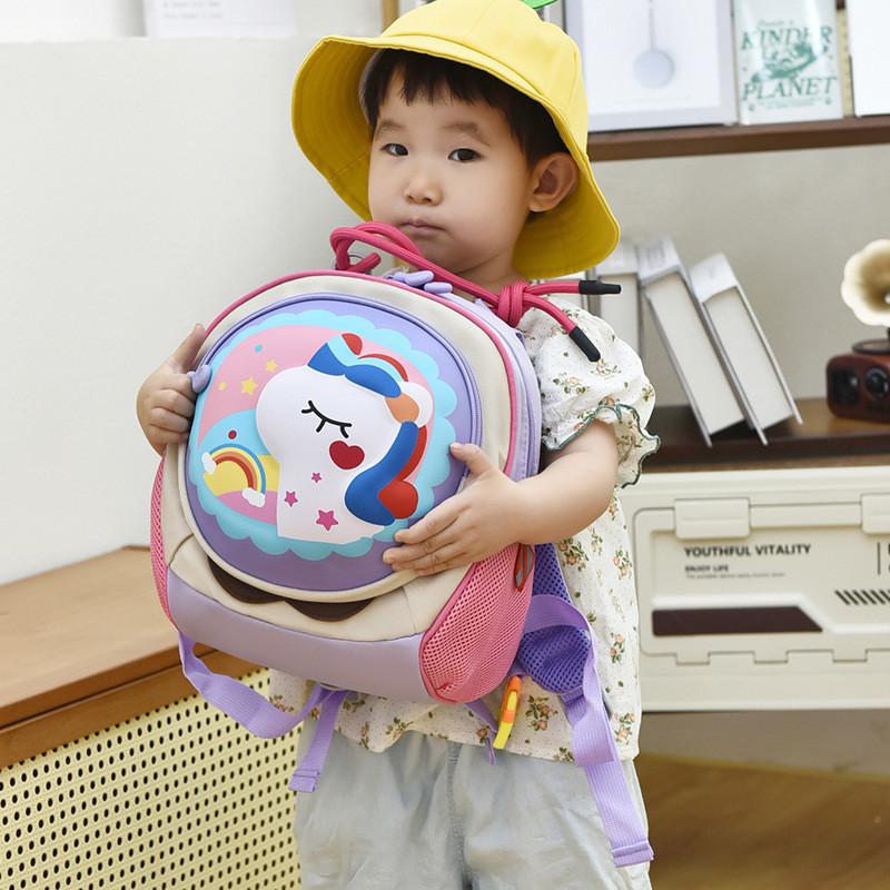 Pattern Dinosaur Horse Kids Backpack With Lightweight Schoolbag Cute Bag Gift