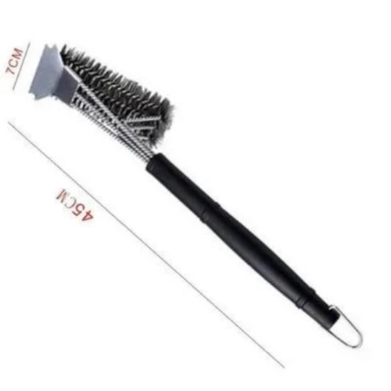 Pizza Stove Oven Clean Copper Brush Scraper Household Grill Brass Bbq Rack Machine Cleaning Brush with Long Handle Pizza Peel