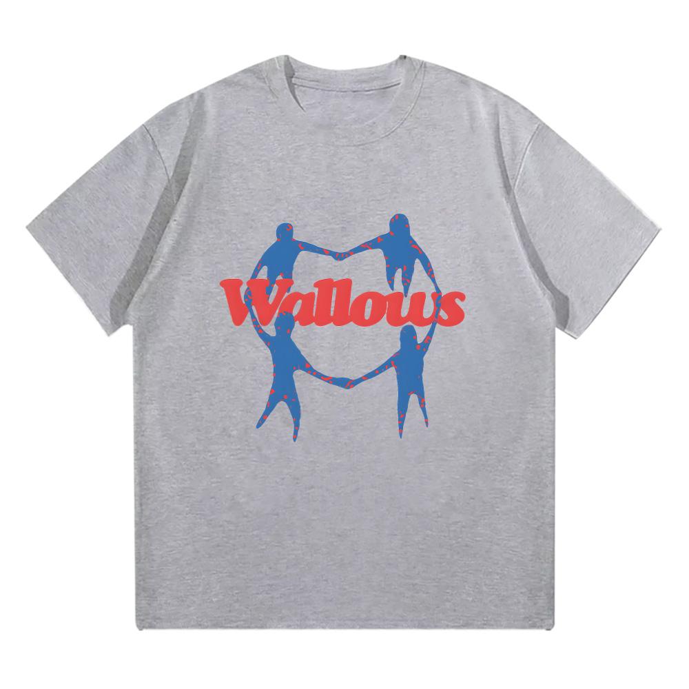 

Wallows Heart Chain Tee Alternative Rock Band O-Neck Short Sleeve Graphic Print Unisex Cotton High Quality Comfortable T Shirt 4XL