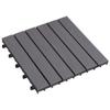 Day and Night - Day and Night Terrace Tiles 10 Units Washed Gray Acacia Wood 30x30 Cm