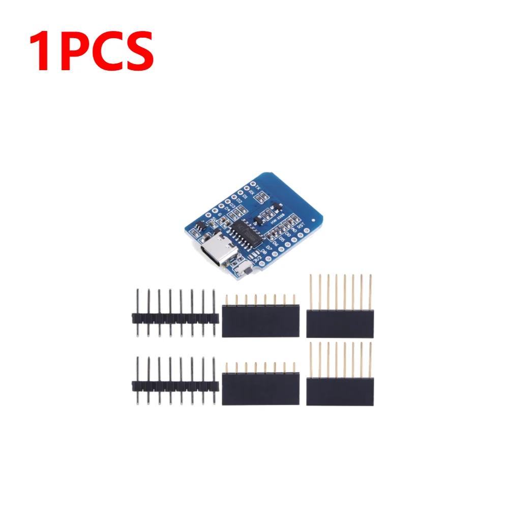 

1-10pcs ESP8266 D1 Mini WIFI Development Board ESP-12F Wemos D1 Mini Nodemcu Lua Iot Board 3.3V Met Pins TYPE-C/Micro USB