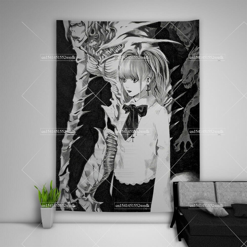 Kawaii School Girl Tapestry Wall Decor Anime Tapestry Manga Aesthetic Room Decoration Meme Tapestries Art Poster For Home