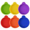 6Pcs Silicone Food Can Covers Cat Jar Lids Reusable Wide Mouth Mason Jar Caps Fresh Keeping Seal Cat Food Can Covers