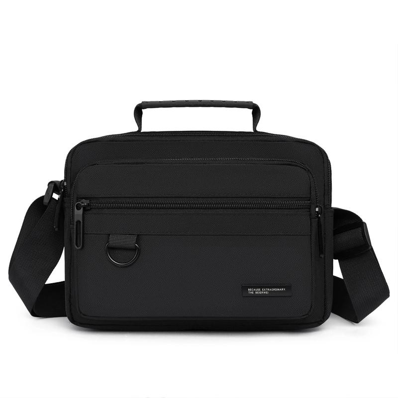 

Men s Business Casual Shoulder Bag - Spacious Waterproof Messenger with Organizer Pockets чорний