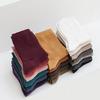 [BIARRITZ] 1+1 20 Colors Four Seasons Basic Plain Ribbed Socks Mid-Length Unisex_Barbie