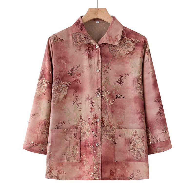 Elegant New Chinese Style Floral Summer Shirt