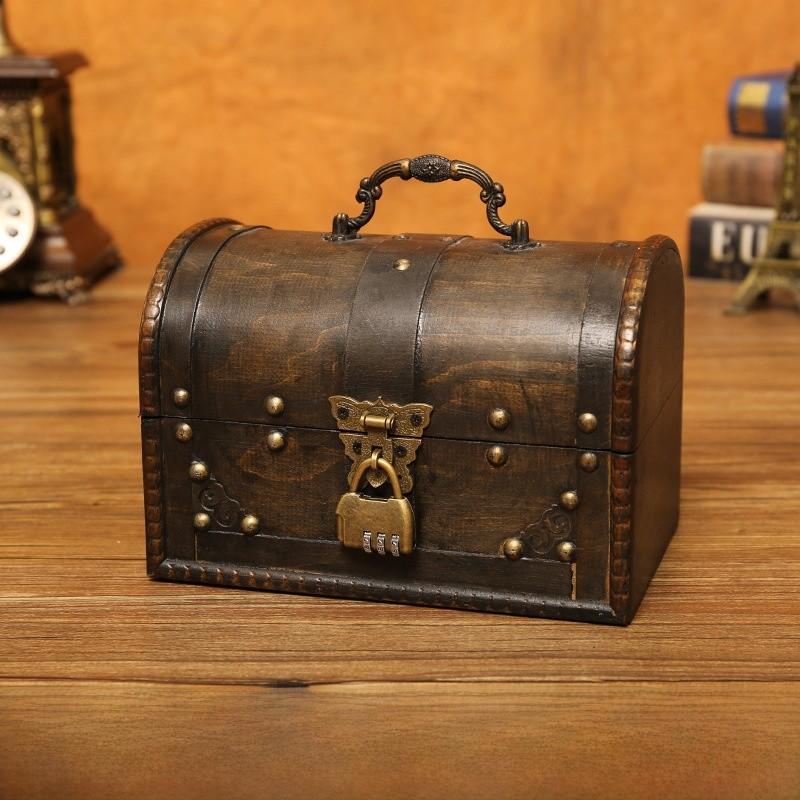 Wooden Classic Storage Chest Boxes For Home Office And Decoration Use Gifts