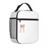 Bestselling Pink Ribbon Bow Cute Christmas Gift Bow Clipart Sticker Design Luxury Cooler Tote Kids School Small Lunch Bag