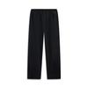 Li-Ning Simple Mid-Waist Solid Color Straight Leg Drawstring Knit Sports Pants Women bottoms Black AKLV270-4
