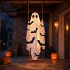 Einfach zu installierende Feiertagsdekoration Halloween Große hängende Schaukel Geist Dekoration, Leuchtend gruselige schwingende atmungsaktive Polyester mit 3D-Fledermäusen für Veranda,