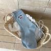 Female Autumn Versatile Cartoon Cute Puppy Embroidery Boneless Drum Pile Pile Cotton Socks