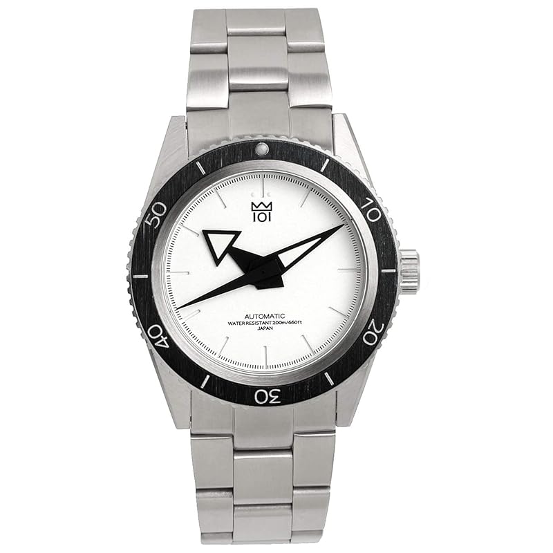 

[HYAKUICHI 101] No.10 Hyakuichi mechanical diver s watch made in Japan automatic winding automatic 200m waterproof Reverse rotating bezel watch 40mm