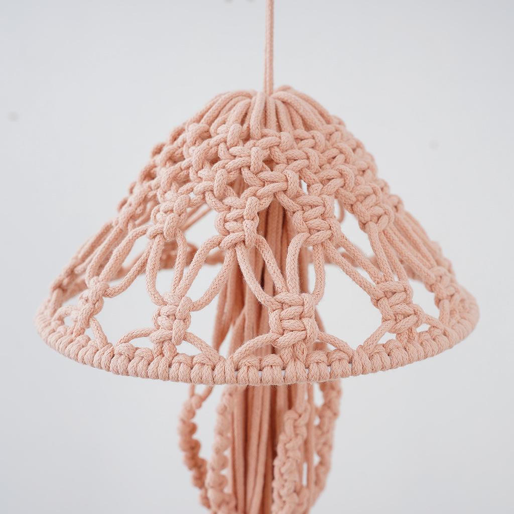 Nordic Handmade Cotton Rope Jellyfish Hanging Ornament for Children's Room or Bedroom