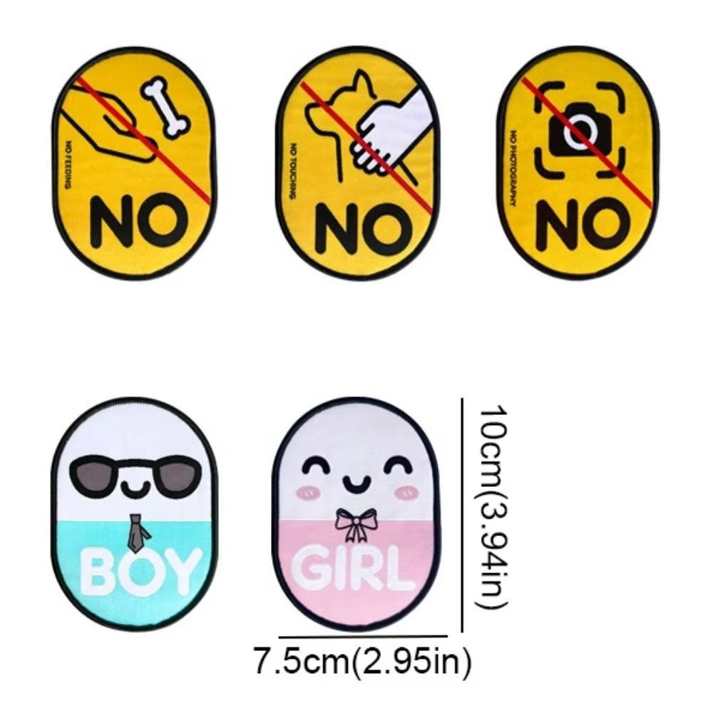 Waterproof Pet Identity Decals Cartoon Decorative Dog Social Stickers New Pet Tag  Dog Walking