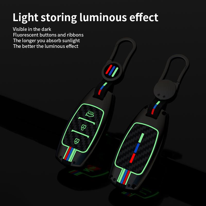Styling Mouldings Car Alloy Key Case For Hyundai Palisade Grandeur Azera Elantra GT Kona 2018 2019 Smart Remote Fob Protector Co