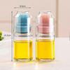 2 PCS 150ml Glass Oil Bottle with Silicone Brush, Pastry Brushes, Barbecue Brush, Oil Bottle Brush for Kitchen, Pastry, Barbecue