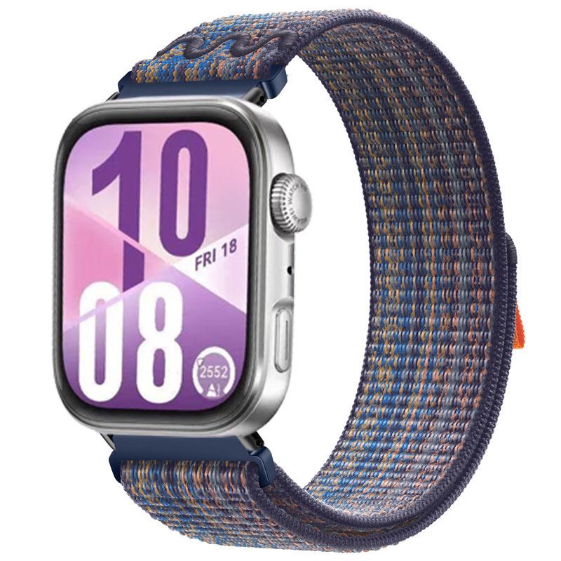Needlework Nylon Loop Strap for Huawei Watch Fit 5/4 Pro Sports Bracelet Wristband for Huawei Watch Fit 5/4/3 Replaceable Belt