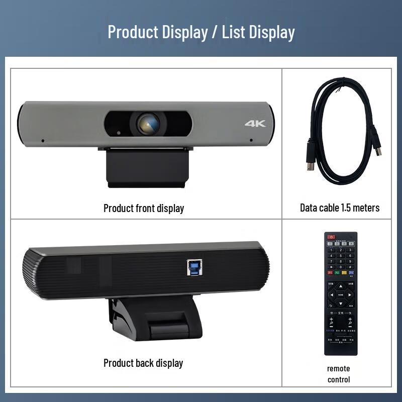 Xungu 4K UHD USB Video Conference Camera with Integrated Microphone (CN Version)