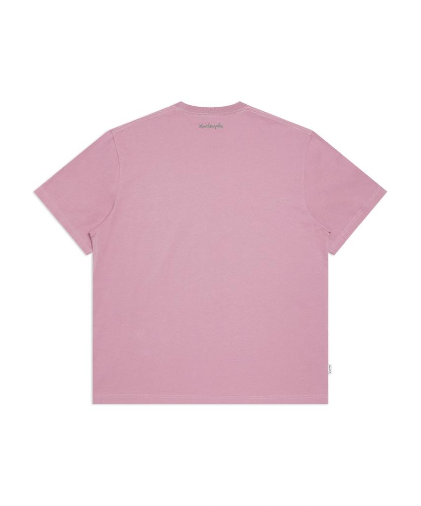 MARK GONZALES Serif Mg Logo Short Sleeve T-Shirt - Indi Pink