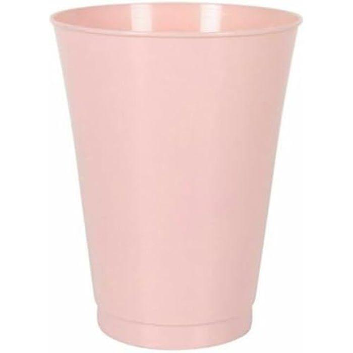 Set de verres en polypropylène multicolores - DEM - 4 pièces 230 ml