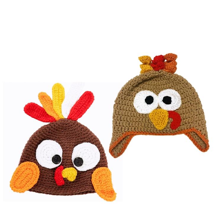 Children Turkey Hat Thanksgiving Kawaii Turkey Hat School Activity Cap Halloween