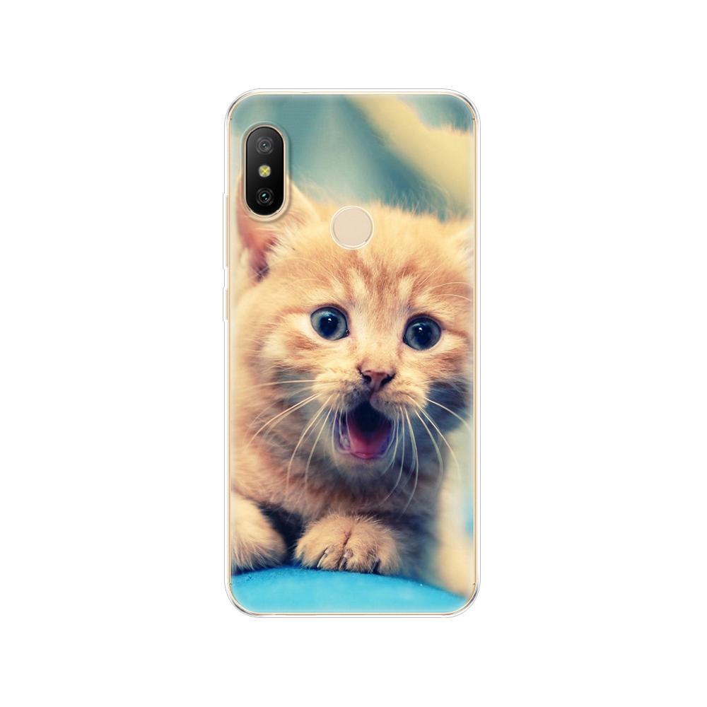 Silikonové pouzdro pro Xiaomi MI A2 LITE Case Full Protection Měkký tpu Zadní kryt Telefon Pouzdra pro Xiomi MI A2 LITE nárazník Coque