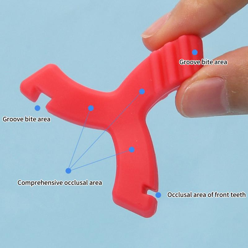 1Pcs Silicone Teeth Stick Bite Dental Aligner Chewies Orthodontic Bite Chewies Prevent Face Distortion Y Shaped