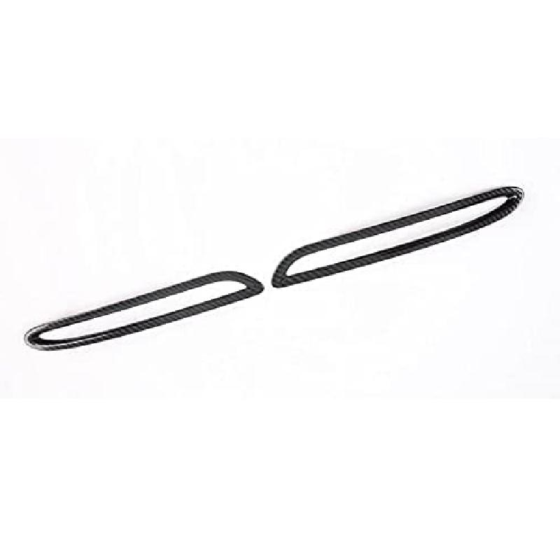 

2pc Silver Carbon Fiber Pattern Rear Fog Lamp Cover Trim For Benz GLB Class W247 2020-2026 Car Decorative Cover Car Accessories