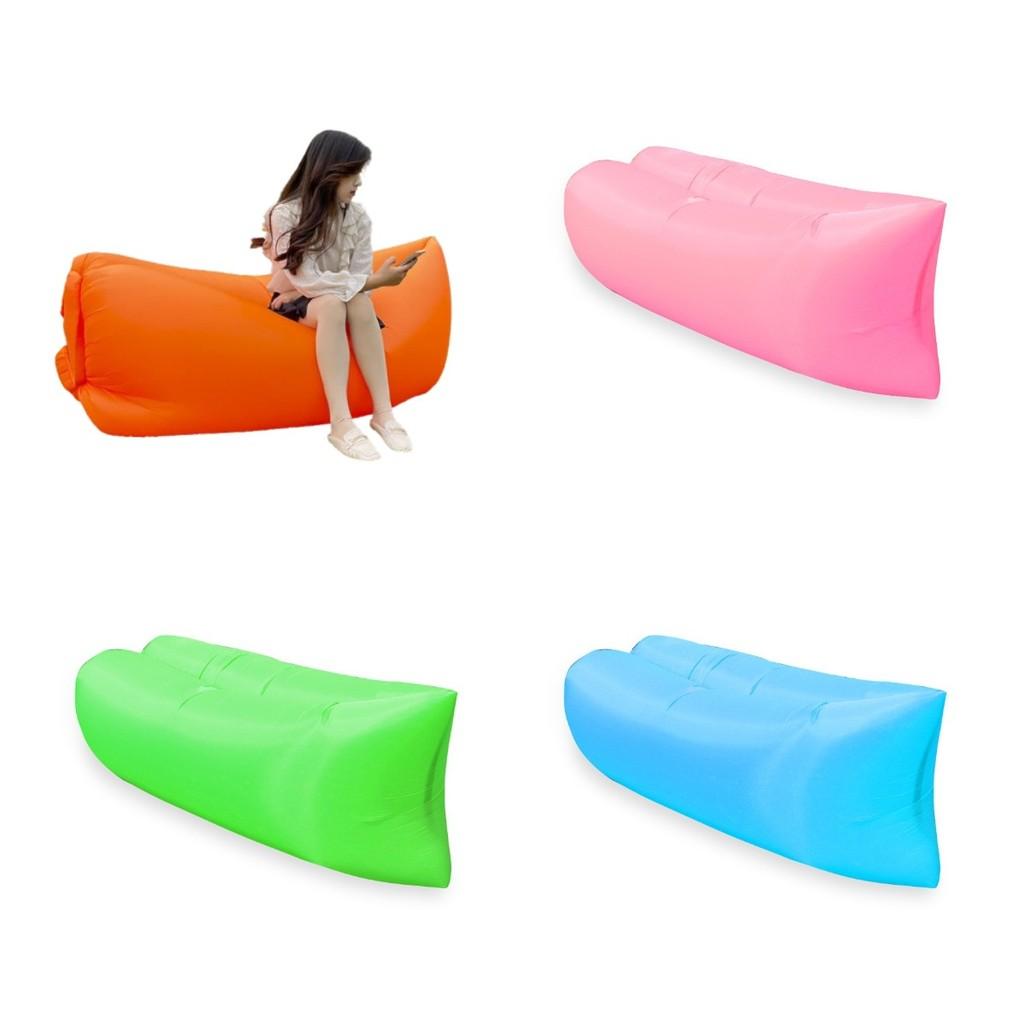 Inflatable Lounger Folding Air Sofa Outdoor Sleep Tool Portable Prop Camping