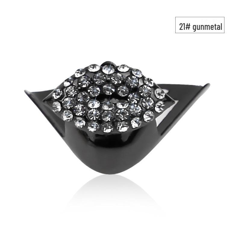 Women's Pointed Toe High Heel Protector - Leather Anti-Kick Decorative Cover with Metal Cap for Shoe Protection.