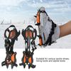 Portable Outdoor Sports 10 Toothed Snow Crampons Slip Resistant Ice Gripper
