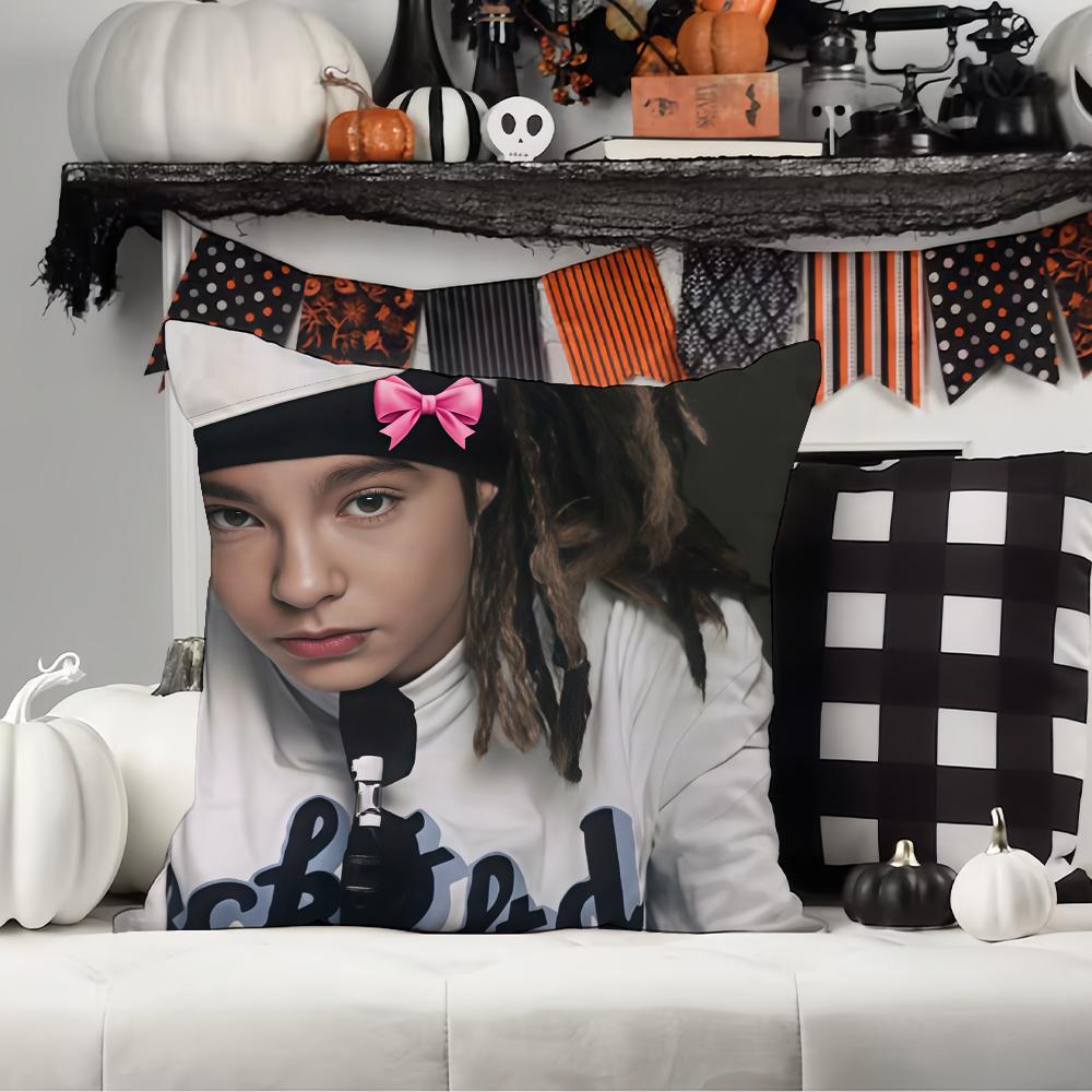 German Guitarist Tom Kaulitz Pillow Case Office Cushions Suitable For Sofa Car Bedroom Decorative Cushion Cover