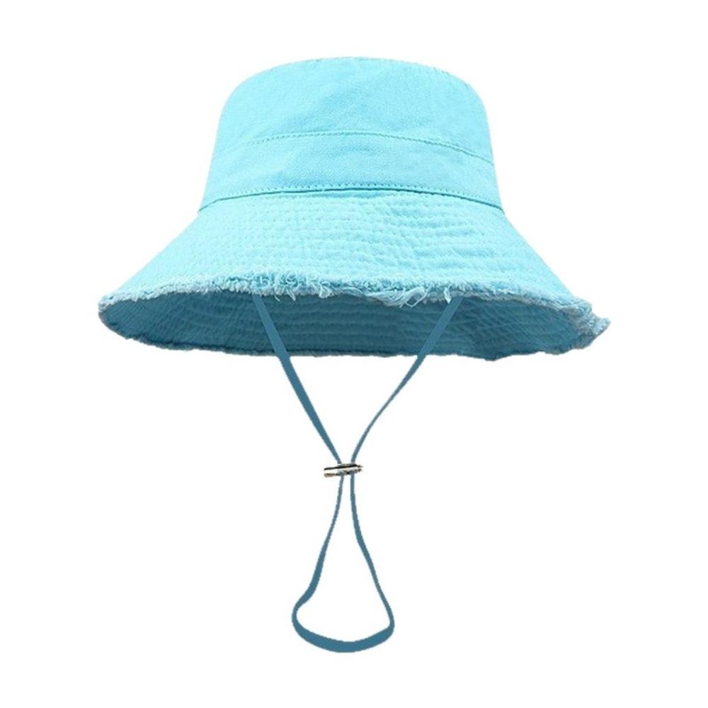 Hyun-Ah Style Bucket Hat Adjustable Hiking Hat Fashionable Fisherman Cap  Four Seasons