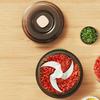 Meat Grinder Vegetable Cutter with 350ML Capacity One-Button Electric Chopper Transparent Cup Body Food Processor