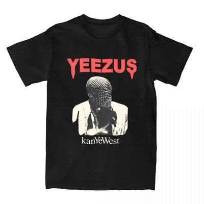 Casual Kanye West Yeezus T-Shirts Men Women's Cotton Hip Hop Rap Tees Shirt Printing Clothes - Men's Summer Cotton Graphic Tee