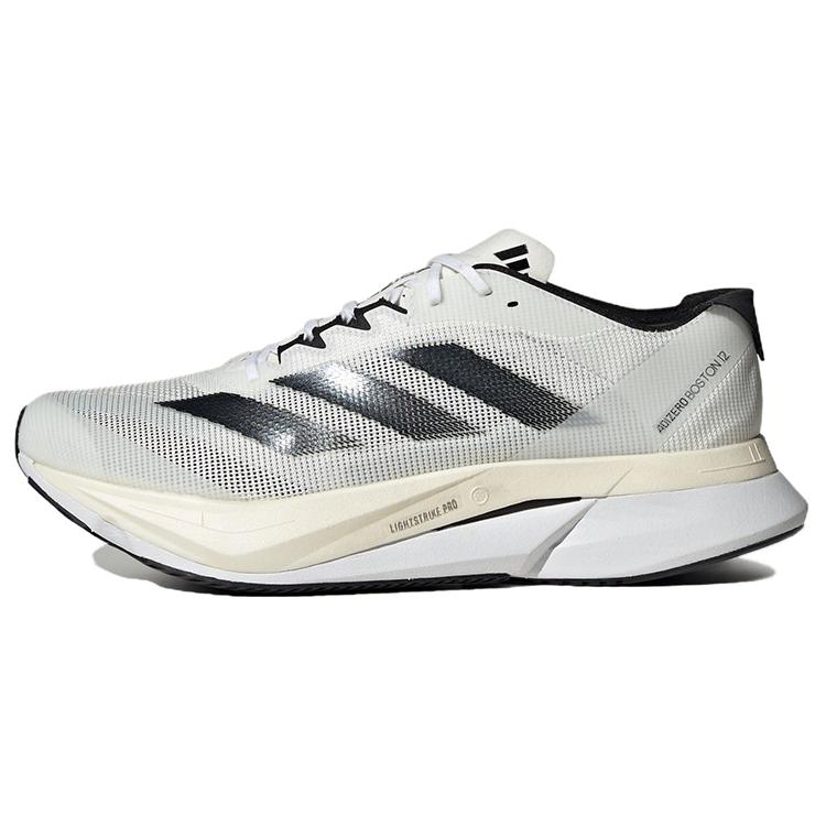 New Adidas Adizero Boston 12 Cloud White Core Black Night Metallic ID4236