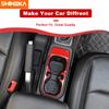 SHINEKA ABS Car Front Drink Cup Holder Decoration Cover Trim For Jeep Wrangler JL Gladiator JT 2018-2023 Interior Accessories