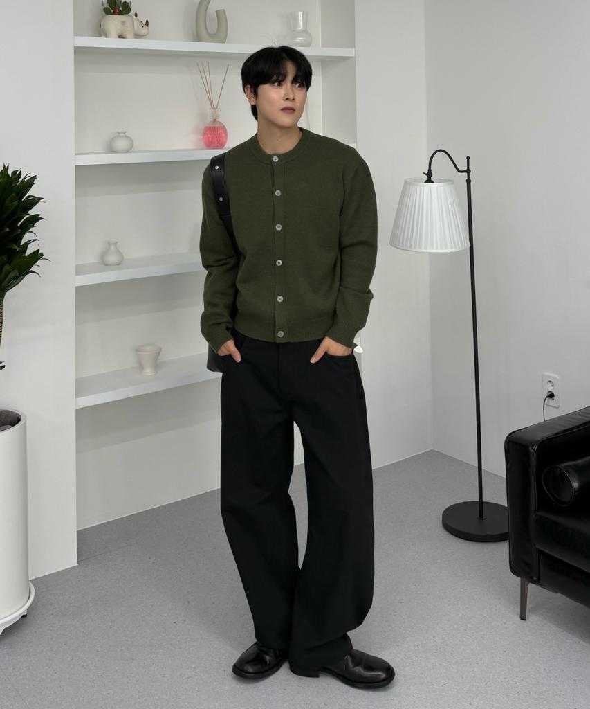 Hyoji Fw Washable Essential Round Crop Knit Cardigan (7 Colors)