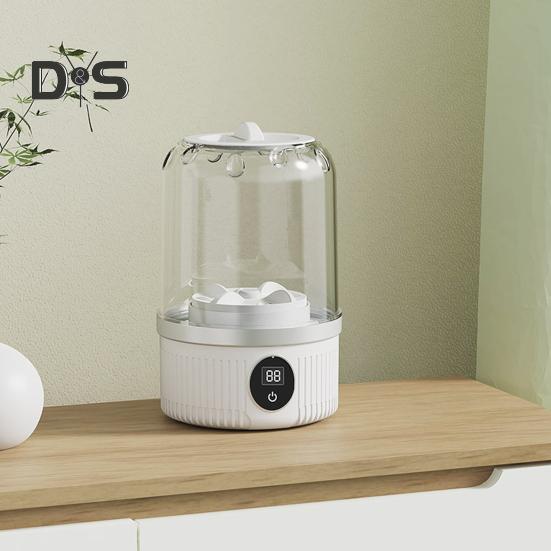 Mini Washing Machine Portable Underwear Washer Digital Display Large Capacity Rechargeable Compact Cordless Socks Laundry Machine